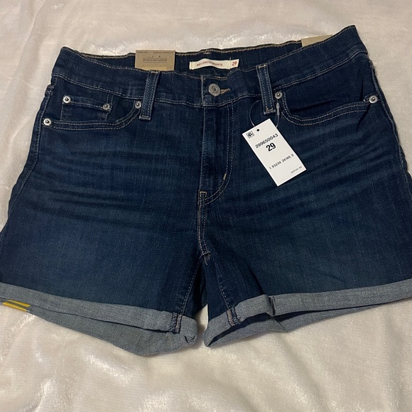 Levi's Dark Blue Women's Jean Shorts - Picture 1 of 7